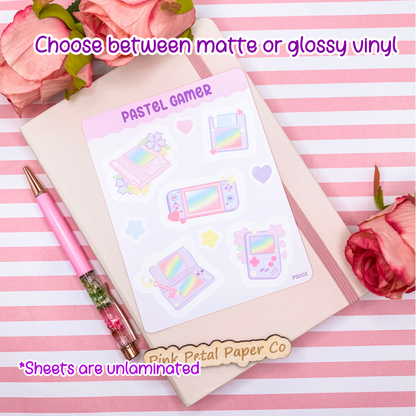 Pastel Gamer Planner Stickers