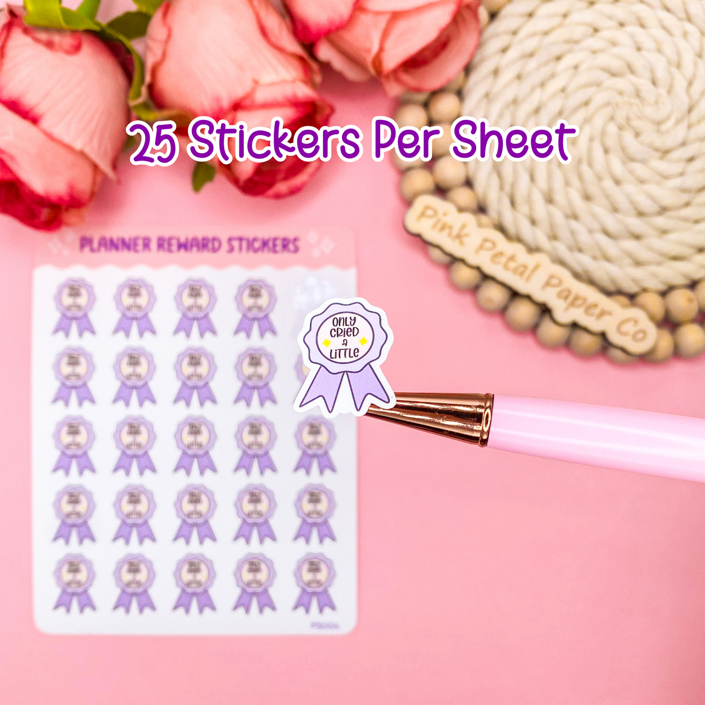 Only Cried A Little Reward Planner Stickers