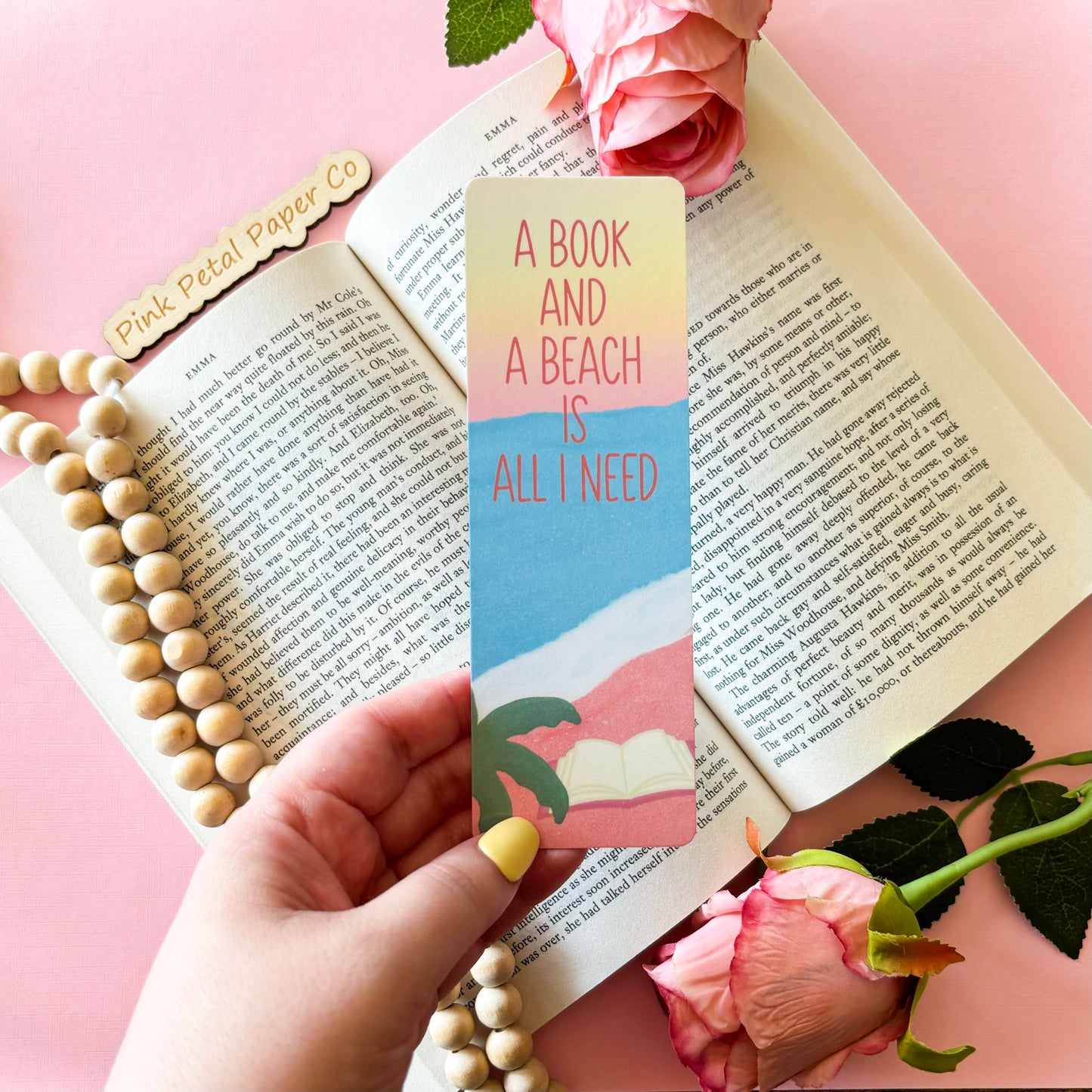 Pink Summer Bookmark Set