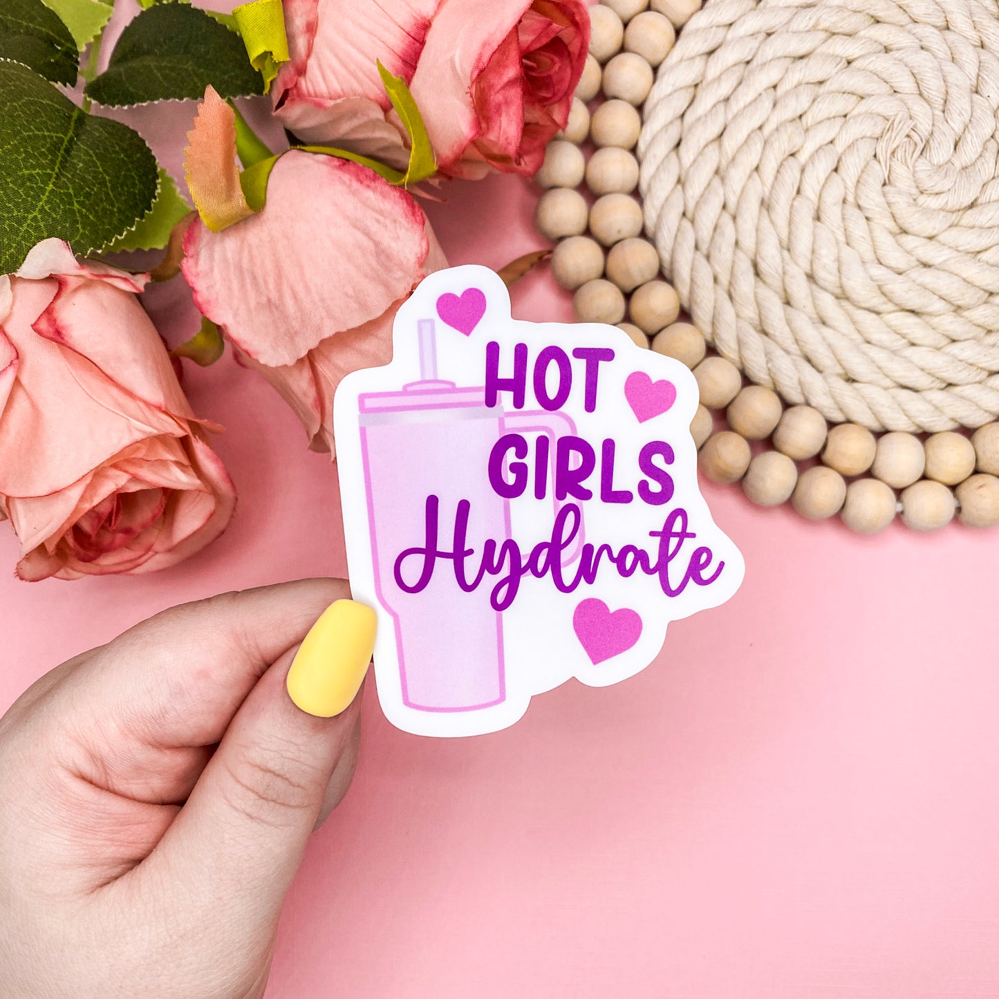 Hot Girls Hydrate Vinyl Sticker