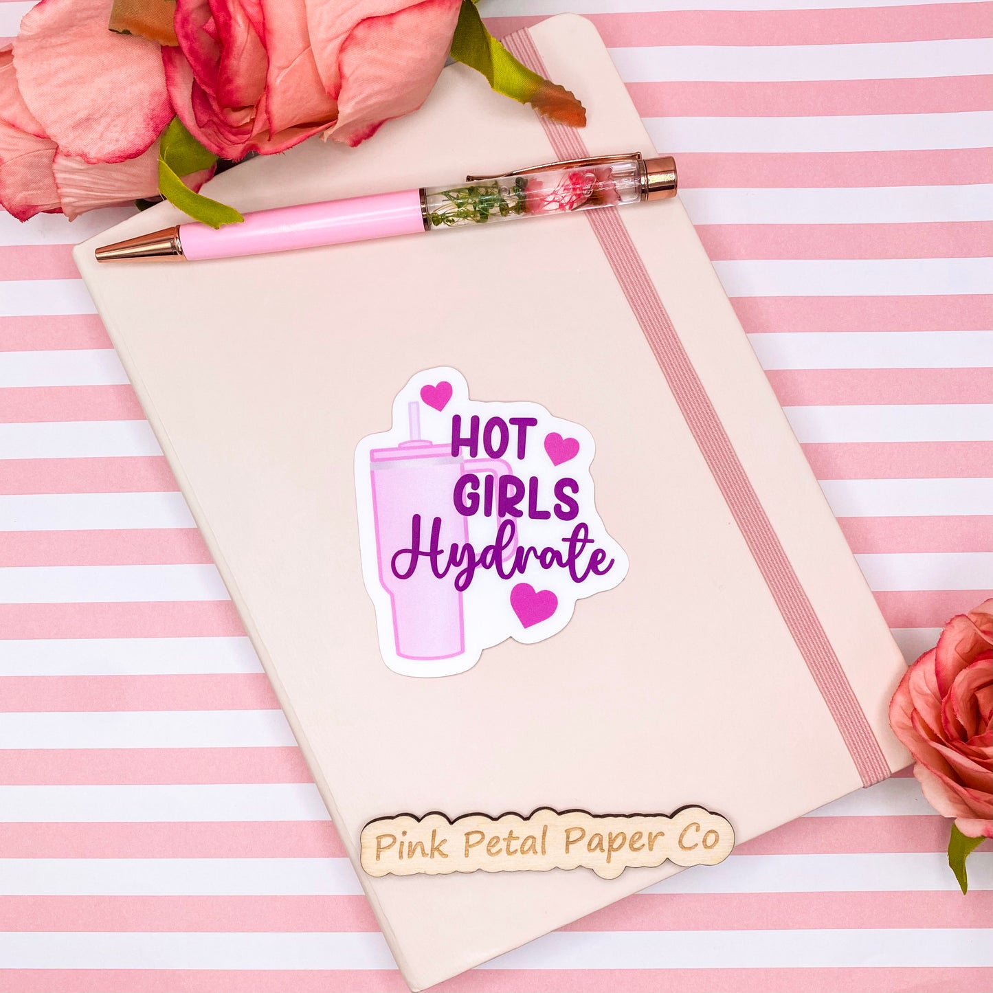 Hot Girls Hydrate Vinyl Sticker