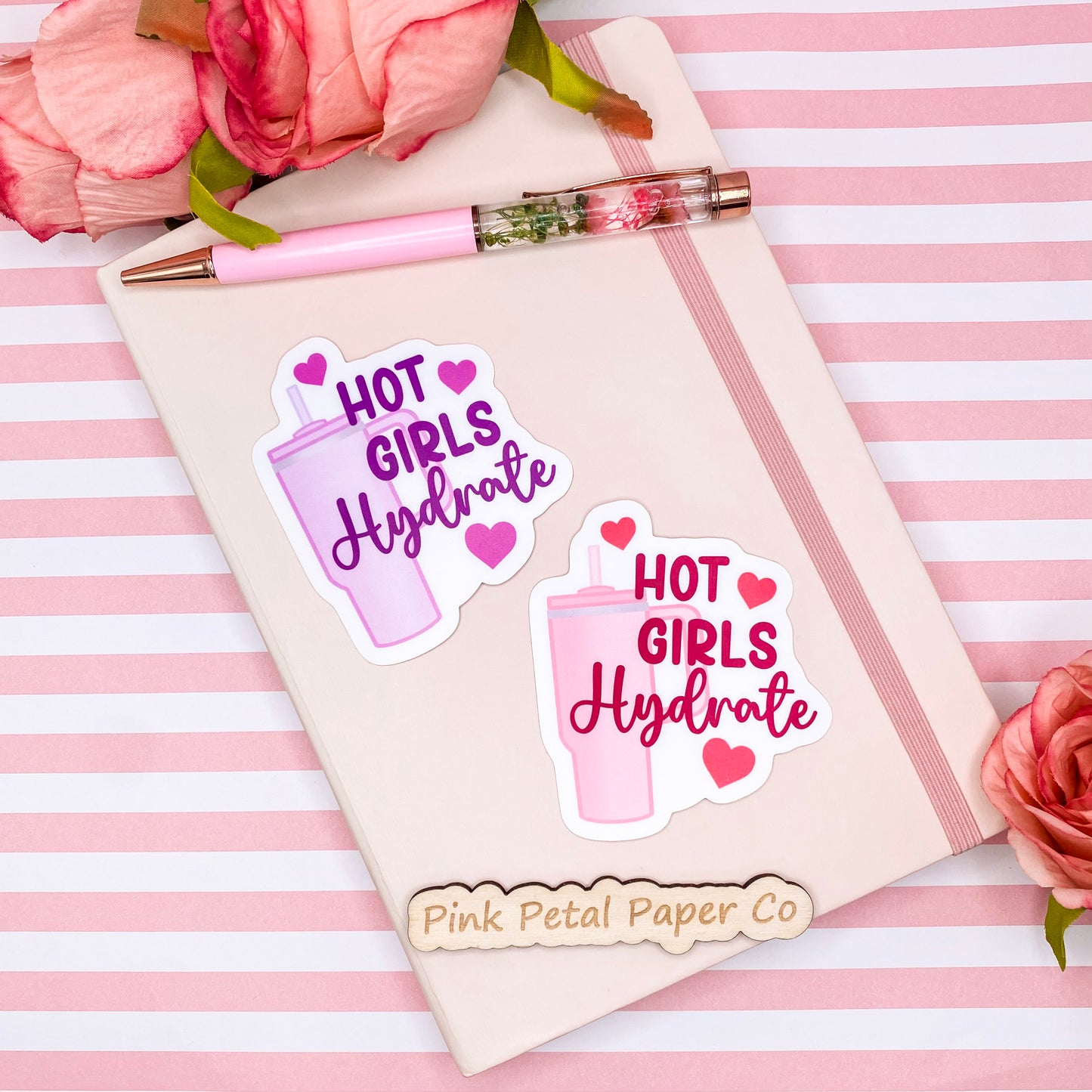 Hot Girls Hydrate Vinyl Sticker