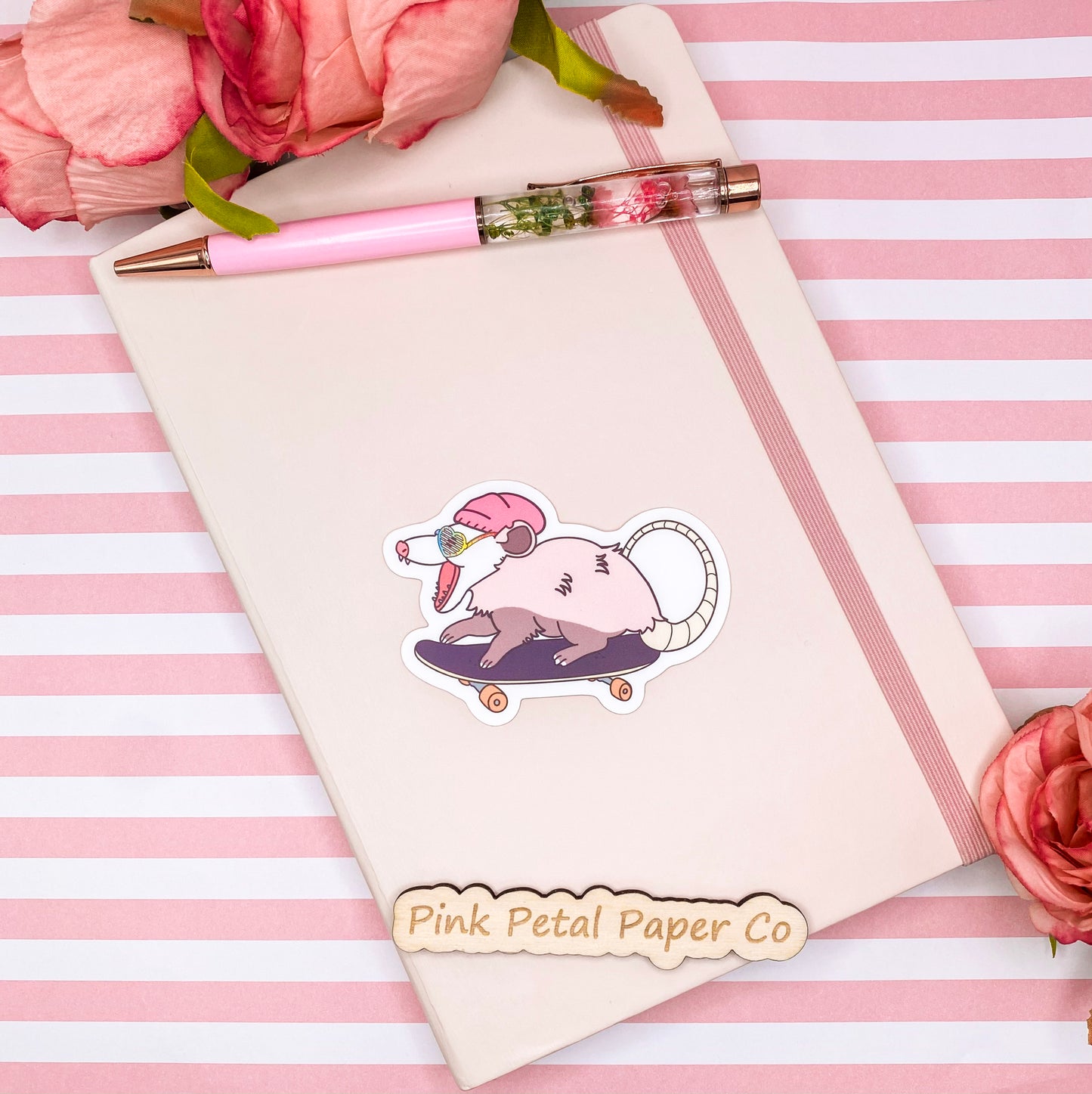 Cute Possum Vinyl Sticker