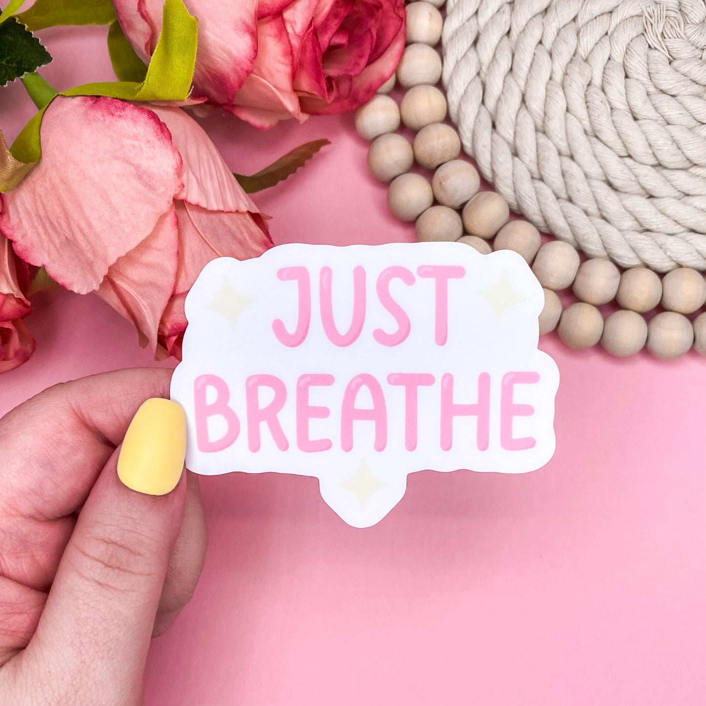 Just Breathe Vinyl Sticker