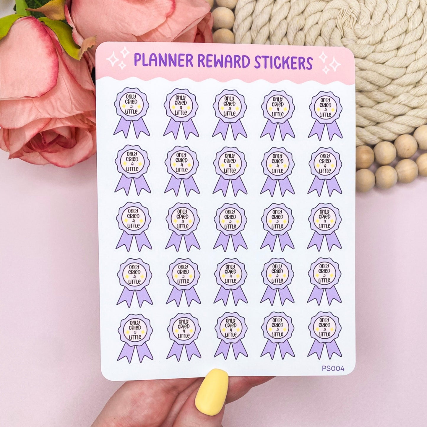 Only Cried A Little Reward Planner Stickers