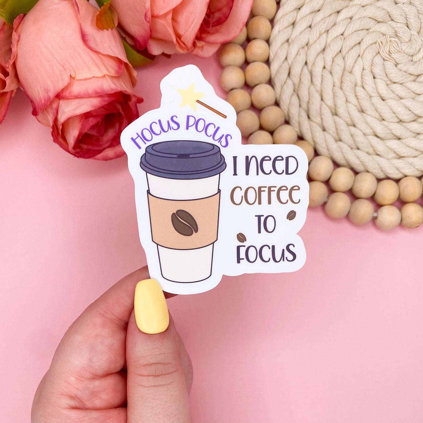 Hocus Pocus Coffee Vinyl Sticker