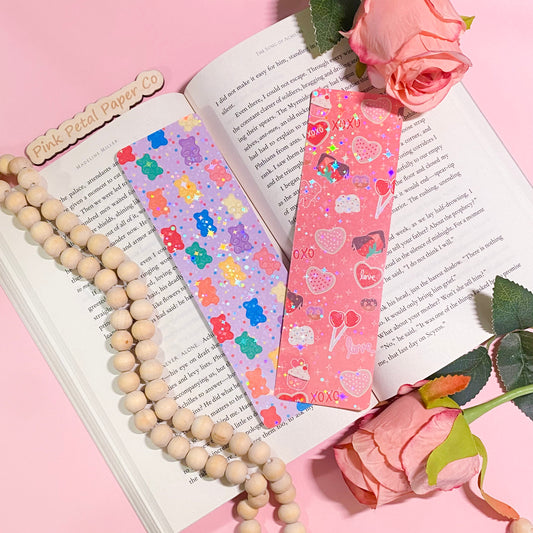 Holographic Valentine Bookmarks