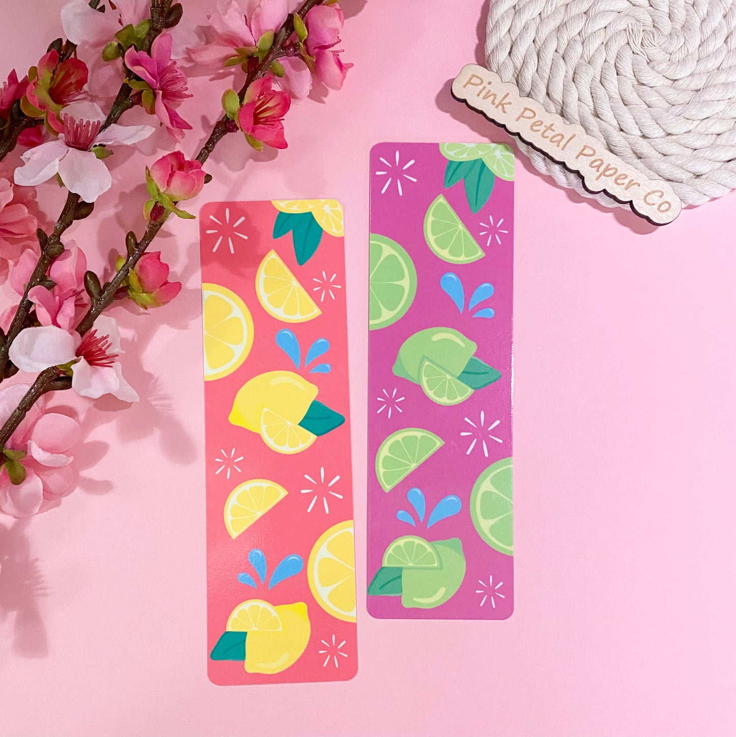 Lemon Lime Summer Bookmarks