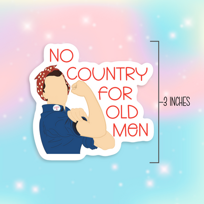 No Country For Old Men Vinyl Sticker