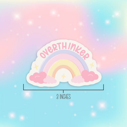 Overthinking Vinyl Sticker