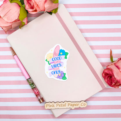 Good Vibes Adult Sticker, Cute Stickers, Funny Decals Stickers, Laptop Stickers, Water Resistant Stickers, Water Bottle Sticker, Birthday