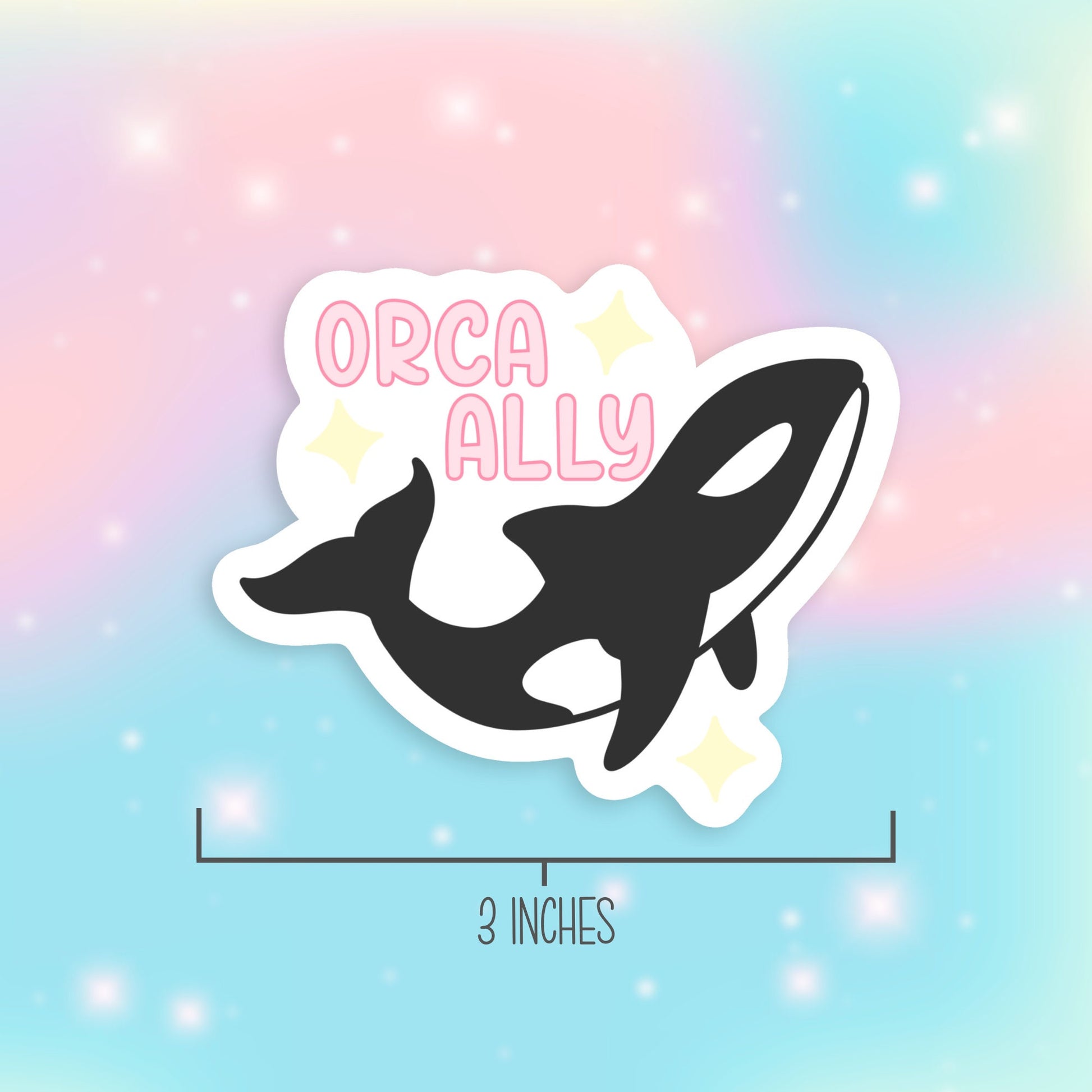 Orca Whale Ally Sticker, Anti-Establishment Sticker, Socialist Leftist Political, Democracy Sticker, Anarchy Sticker, Birthday Gift for Best