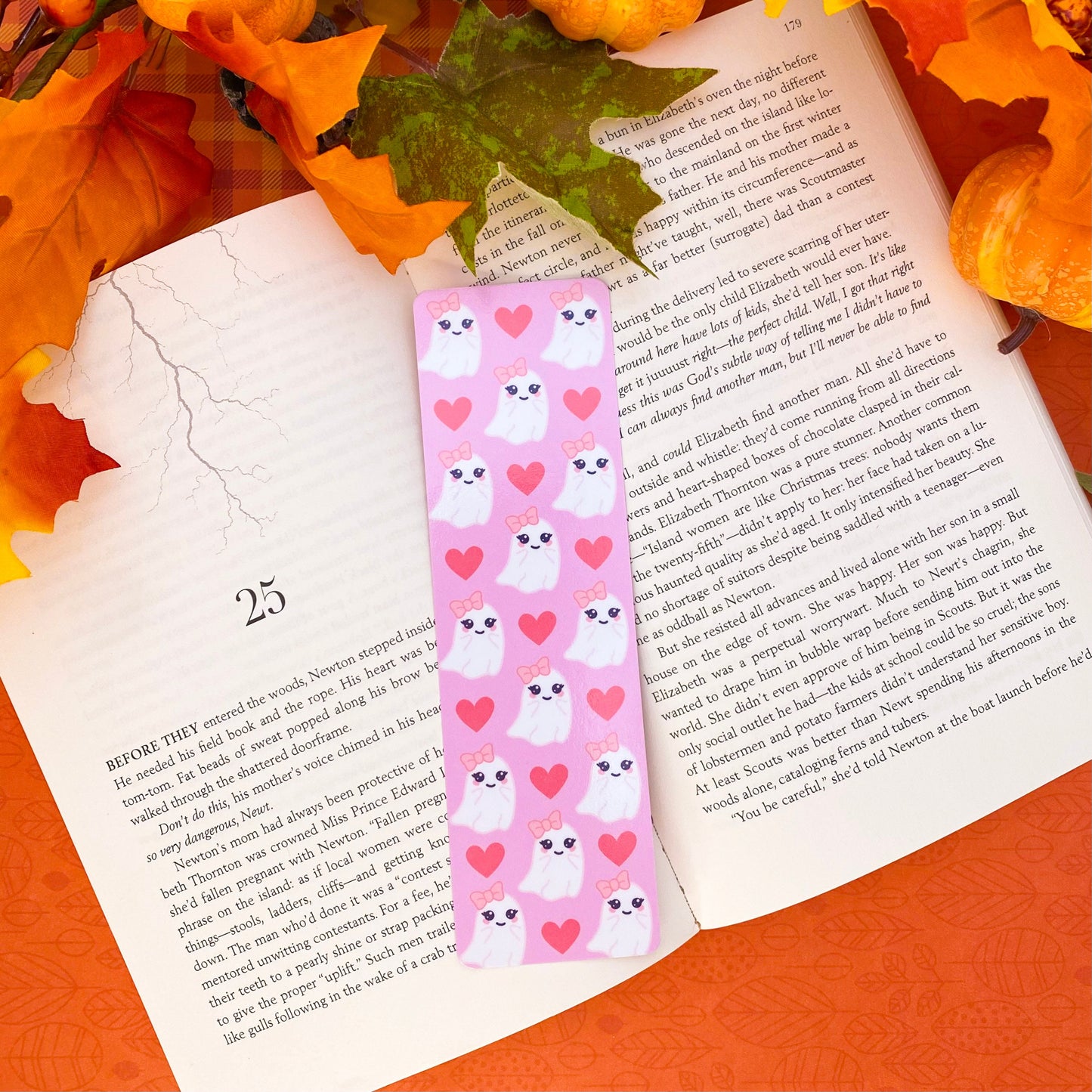 Cute Halloween Bookmark Set, Purple Halloween Bookmark, Book Lover Gift, Bookworm Gift, Handmade Bookmark Gift, Cozy Autumn Bookmark