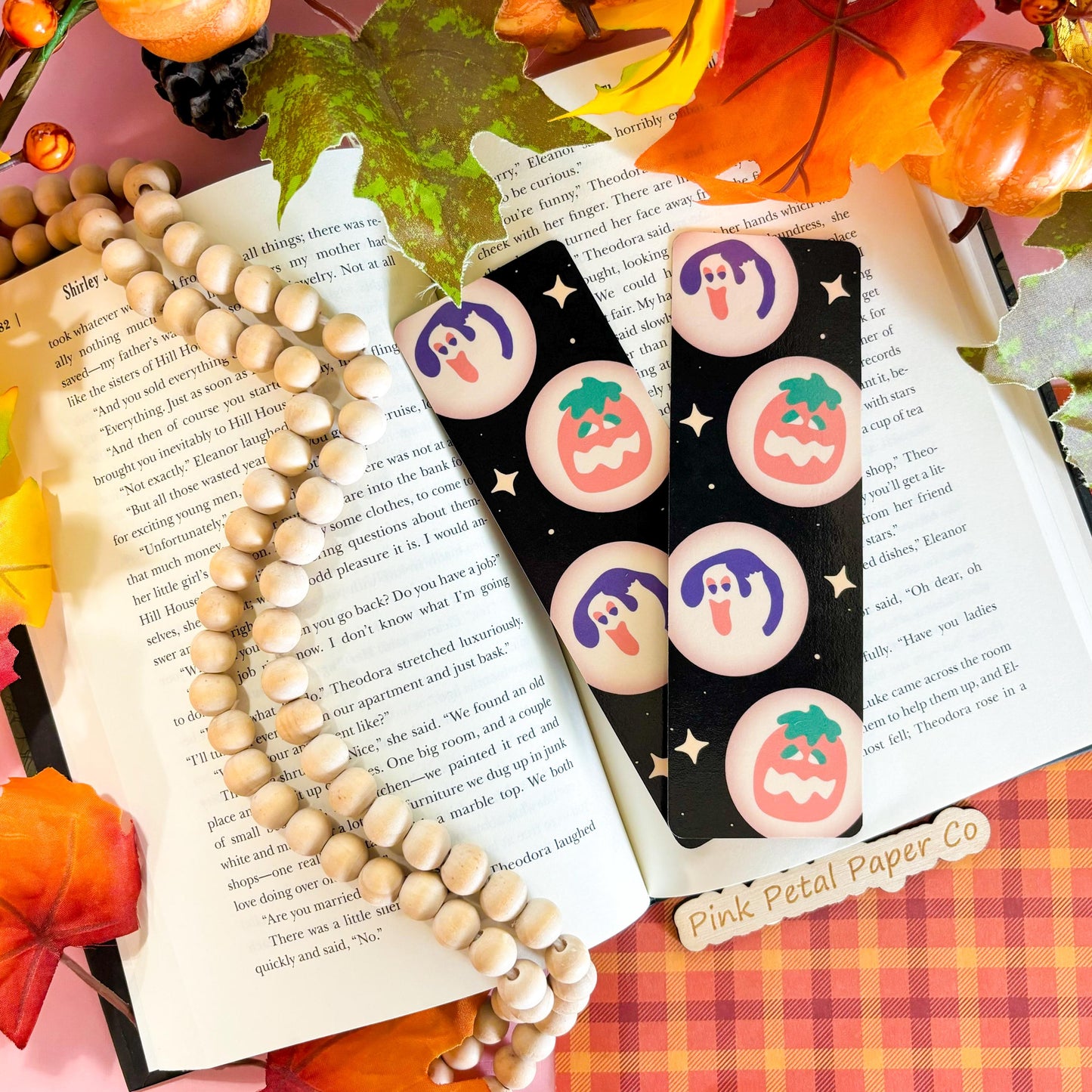 Halloween Sugar Cookie Bookmark, Nostalgic Seasonal Bookmark, Handmade Gifts for Book Lovers, Booklover Bookworm Gifts, Soft Girl Bookmark