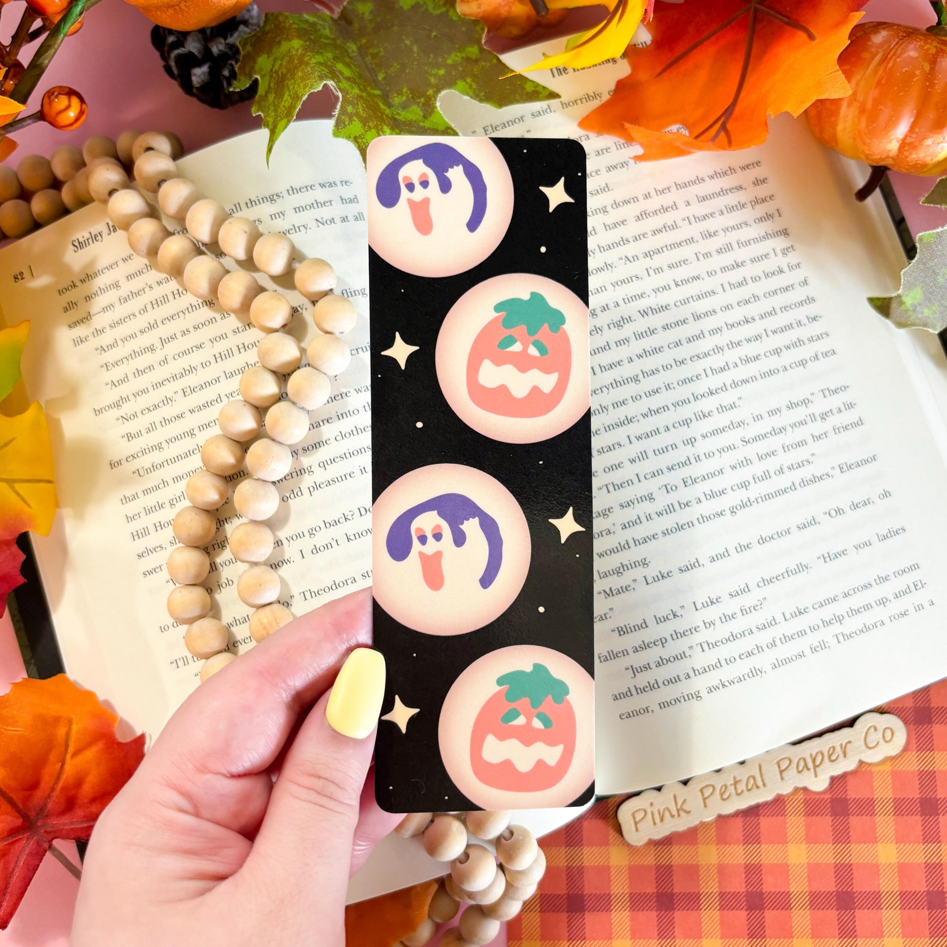 Halloween Sugar Cookie Bookmark, Nostalgic Seasonal Bookmark, Handmade Gifts for Book Lovers, Booklover Bookworm Gifts, Soft Girl Bookmark