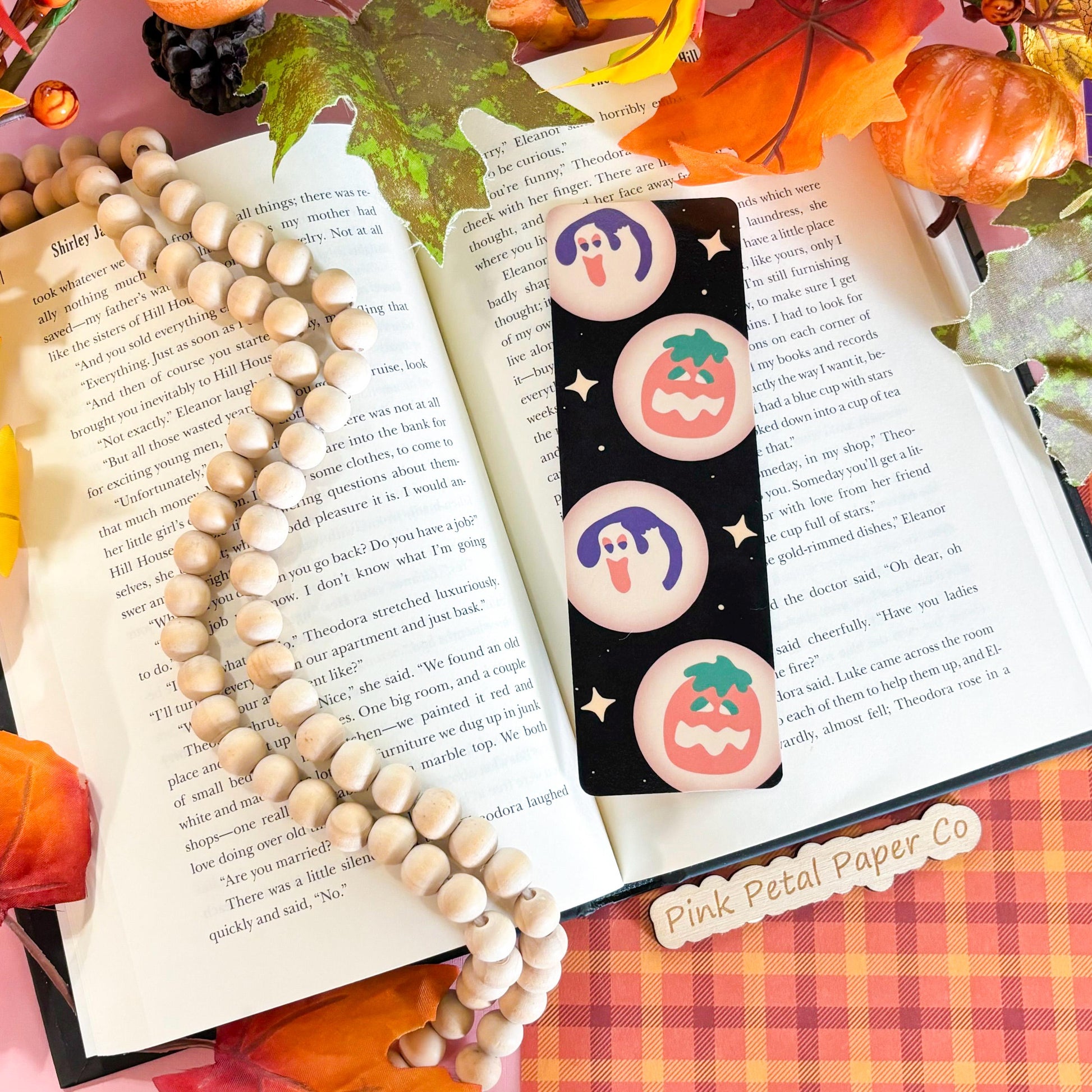 Halloween Sugar Cookie Bookmark, Nostalgic Seasonal Bookmark, Handmade Gifts for Book Lovers, Booklover Bookworm Gifts, Soft Girl Bookmark